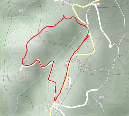 mappa percorso Contrada Camparso Fosse