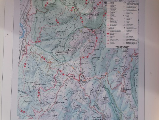 Mappa parte Lessina su tabella  a Camparso