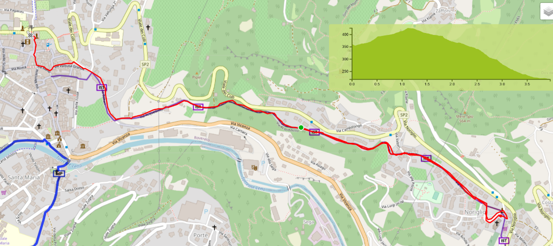 Mappa Rovereto Terragnole Noriglio