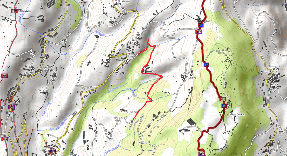 Mappa Casalini Mazzano